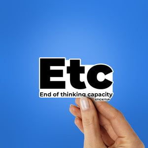 ETC Sticker| STICK IT UP
