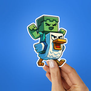 CHICKEN JOCKEY Sticker| STICK IT UP