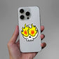 Skull On Fire Sticker