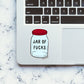Jar Of Fucks Sticker