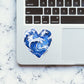 Heart Shaped Wave Sticker