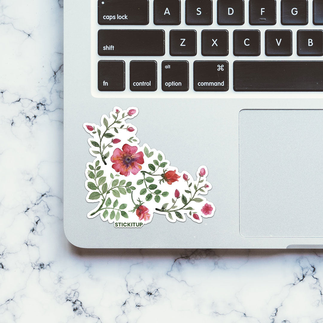 RED FLOWERS Sticker| STICK IT UP
