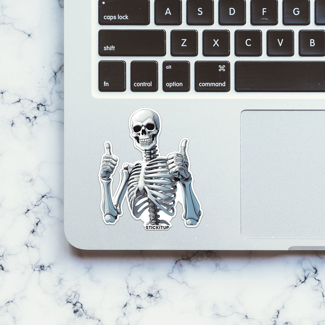 HAPPY SKULL Sticker| STICK IT UP