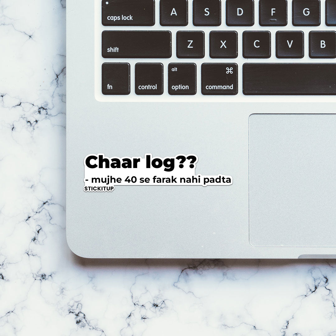 CHAAR LOG Sticker| STICK IT UP