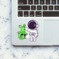 Astronaut Caught Alien Sticker