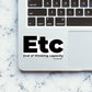ETC Sticker| STICK IT UP