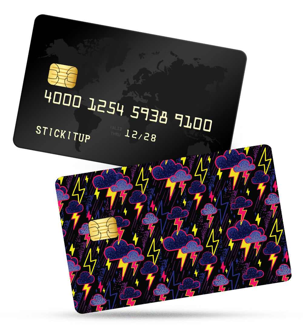 Thunder Doodle Credit Card Skin | STICK IT UP