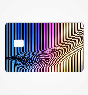 Zebra Illusion Holographic Credit Card Skin | STICK IT UP