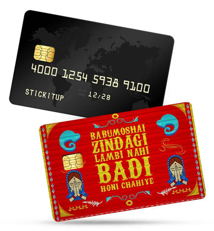 Zindagi Credit Card Skin | STICK IT UP