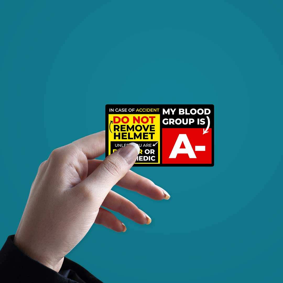 A Negative Sticker waterproof vinyl decal for laptop, bike, car & bottle