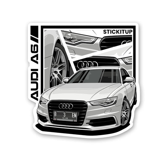 A6 Sticker waterproof vinyl decal for laptop, bike, car & bottle