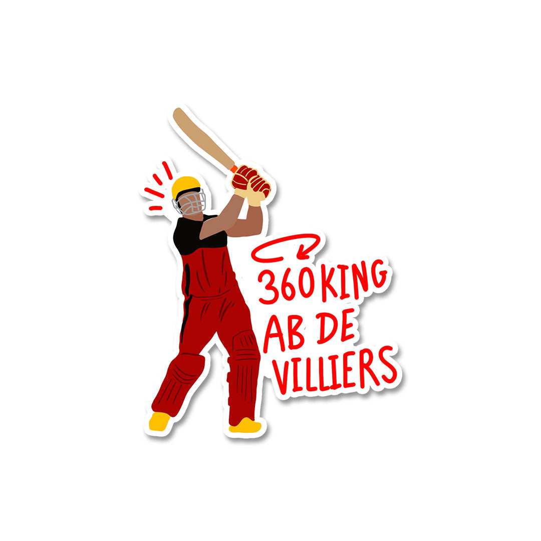 Ab de villiers Sticker waterproof vinyl decal for laptop, bike, car & bottle
