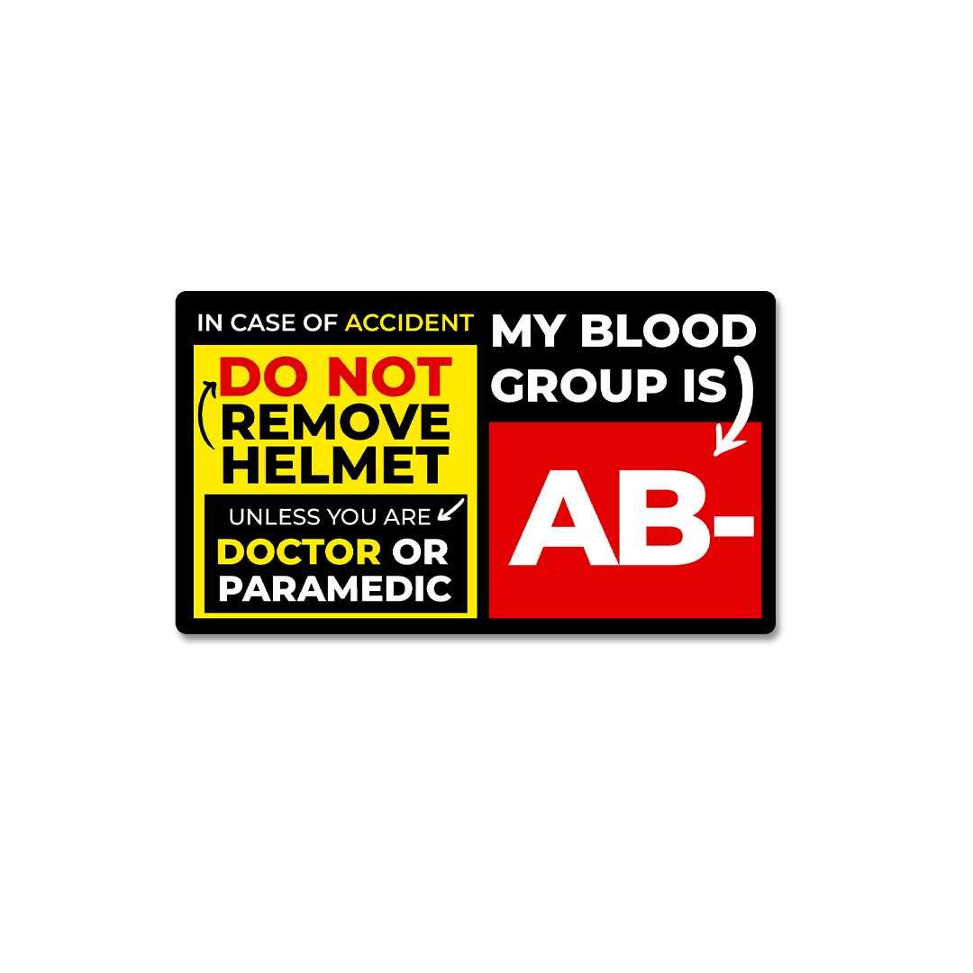 Ab Negative Sticker waterproof vinyl decal for laptop, bike, car & bottle