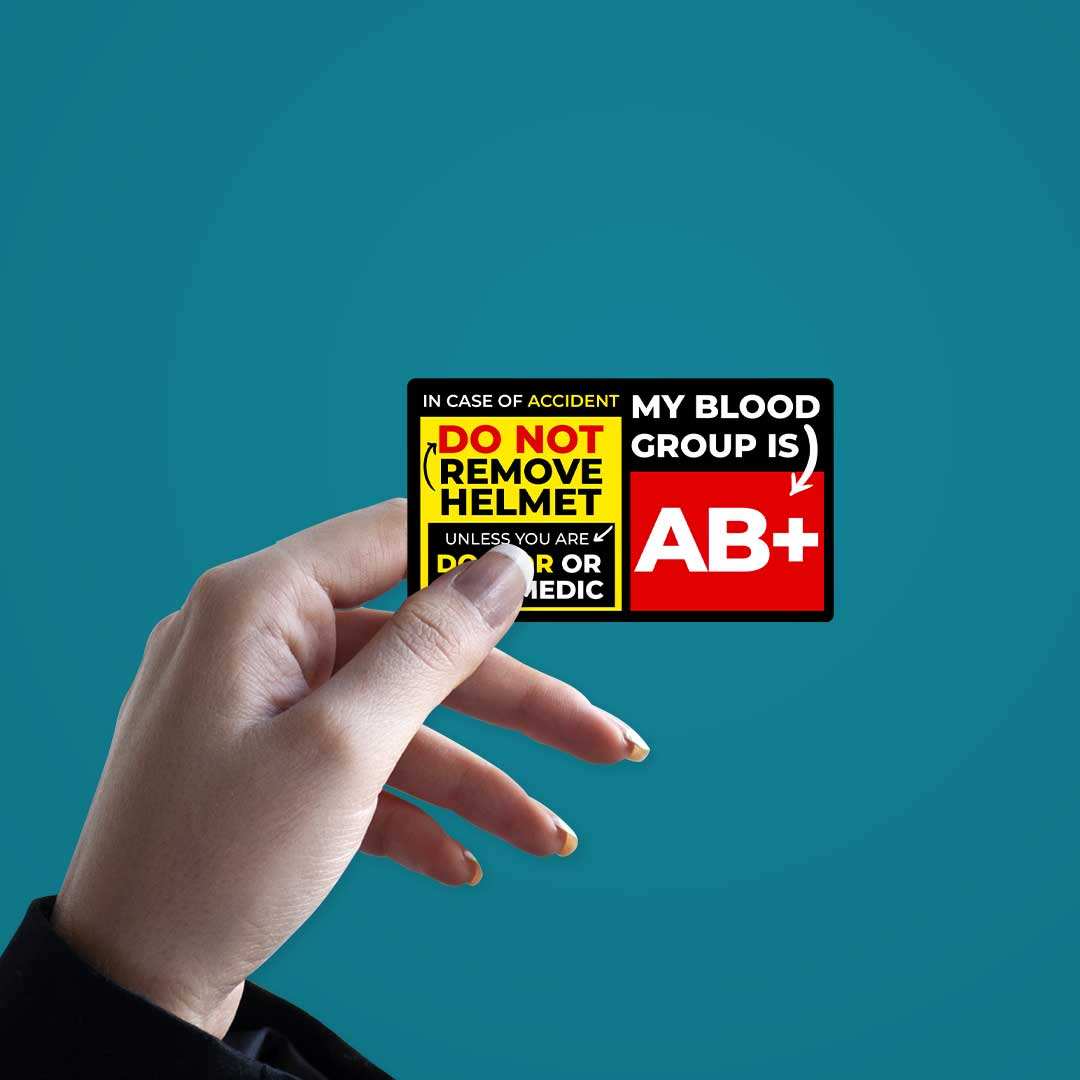 Ab Positive Sticker waterproof vinyl decal for laptop, bike, car & bottle