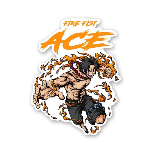 Ace Fire Fist Sticker - STICK IT UP