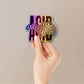 Acid Holographic Sticker waterproof vinyl decal for laptop, bike, car & bottle