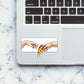 Adam Touching Pizza Sticker waterproof vinyl decal for laptop, bike, car & bottle