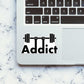 Addict Sticker waterproof vinyl decal for laptop, bike, car & bottle