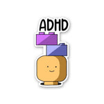 ADHD Sticker waterproof vinyl decal for laptop, bike, car & bottle