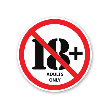 Adults Only Sticker