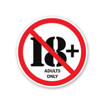 Adults Only Sticker - Stickers | STICK IT UP