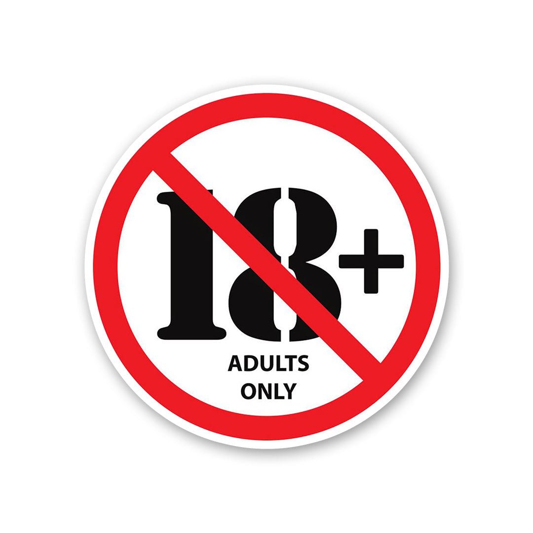 Adults Only Sticker - Stickers | STICK IT UP
