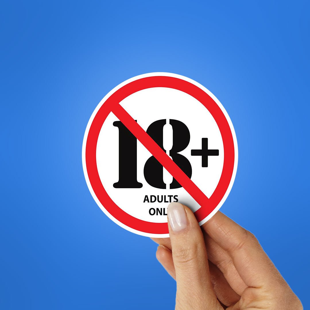 Adults Only Sticker - Stickers | STICK IT UP