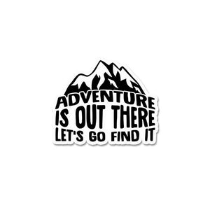 Adventure Is Out There Sticker waterproof vinyl decal for laptop, bike, car & bottle