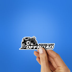 Adventure Offroad Sticker waterproof vinyl decal for laptop, bike, car & bottle