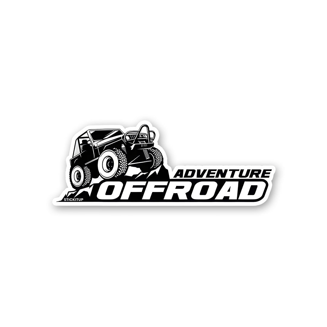 Adventure Offroad Sticker waterproof vinyl decal for laptop, bike, car & bottle