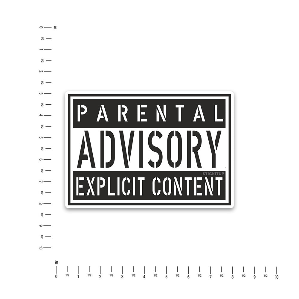 Advisory Bumper Sticker waterproof vinyl decal for laptop, bike, car & bottle