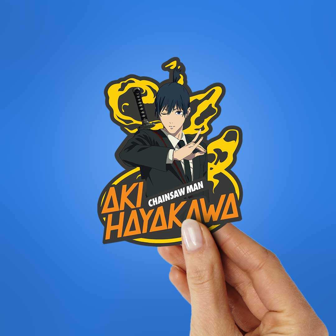Aki Hayakawa Sticker waterproof vinyl decal for laptop, bike, car & bottle