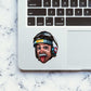 Albert Einstein Sticker waterproof vinyl decal for laptop, bike, car & bottle