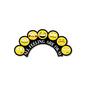 All Feeling Are Okay Sticker waterproof vinyl decal for laptop, bike, car & bottle