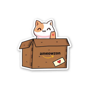 Ameowzon Sticker waterproof vinyl decal for laptop, bike, car & bottle