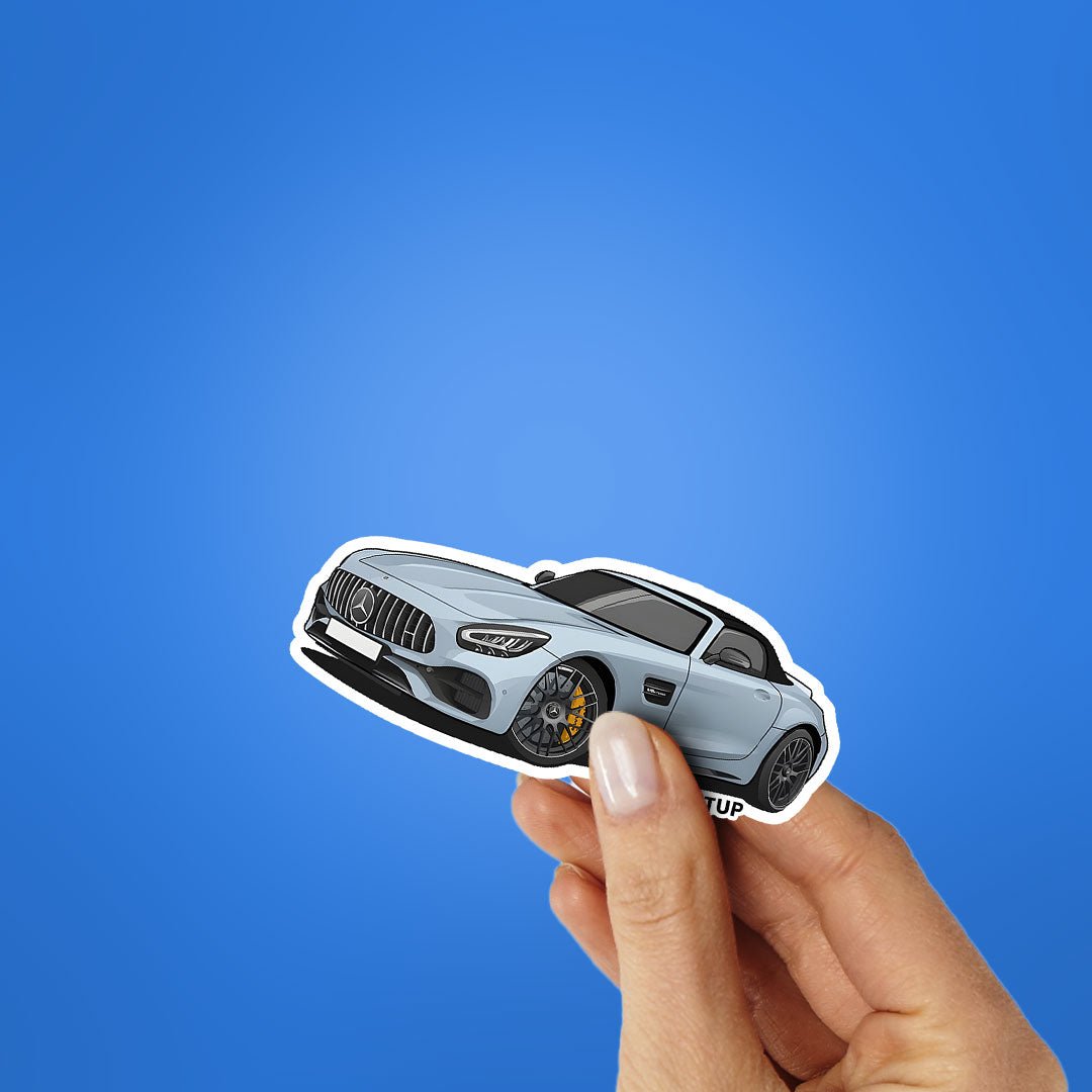 AMG GT Sticker waterproof vinyl decal for laptop, bike, car & bottle