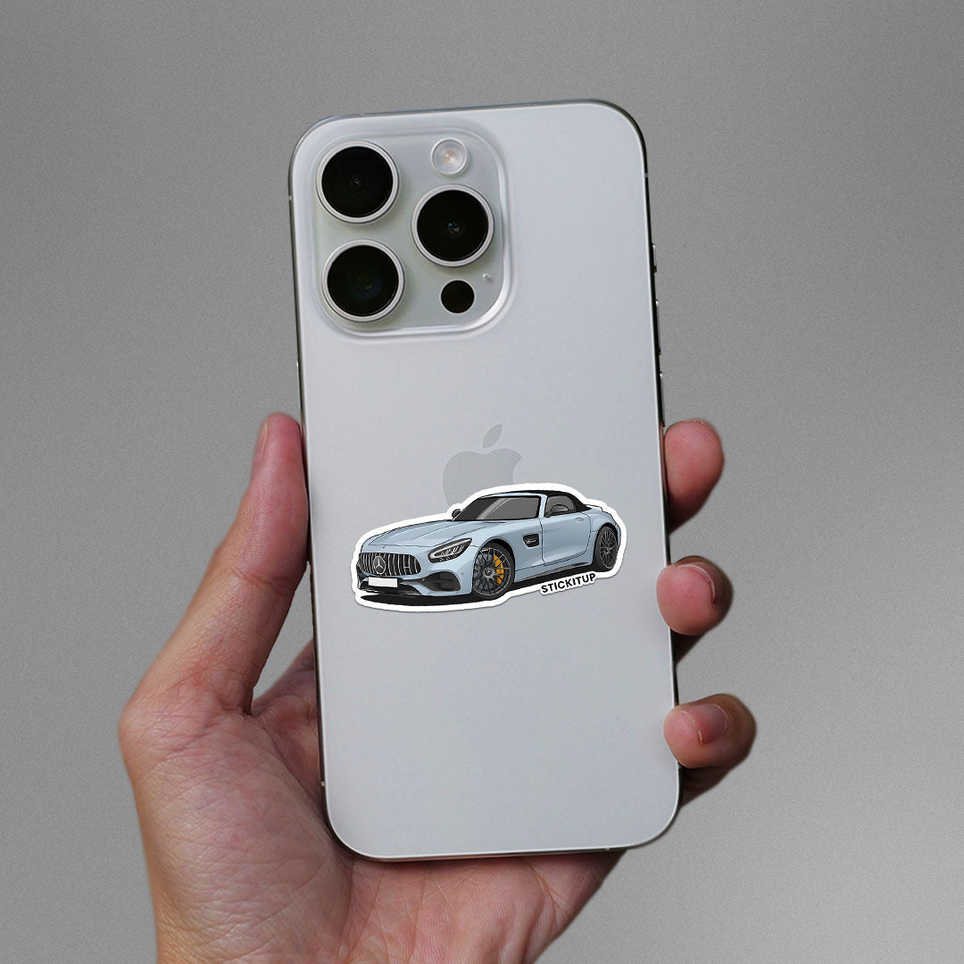 AMG GT Sticker waterproof vinyl decal for laptop, bike, car & bottle