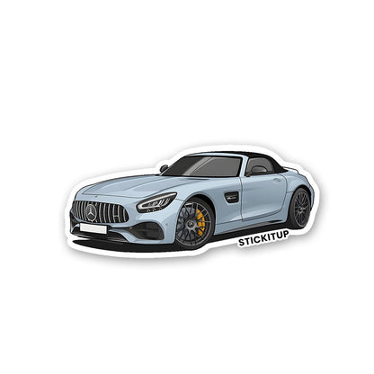 AMG GT Sticker waterproof vinyl decal for laptop, bike, car & bottle