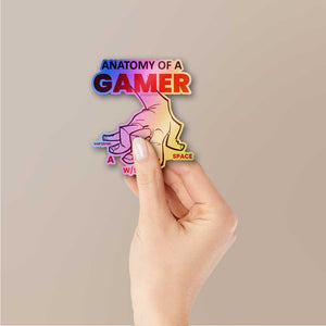 Anatomy of a Gamer Holographic Stickers - Holographic stickers | STICK IT UP