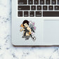 Angel Baby With Ak47 Sticker waterproof vinyl decal for laptop, bike, car & bottle