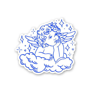 Angel Wings Baby Sticker waterproof vinyl decal for laptop, bike, car & bottle