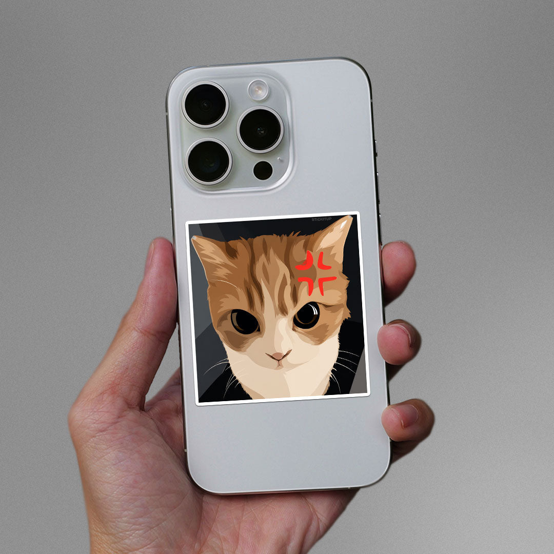 Angry Cat Meme Sticker - Stickers | STICK IT UP