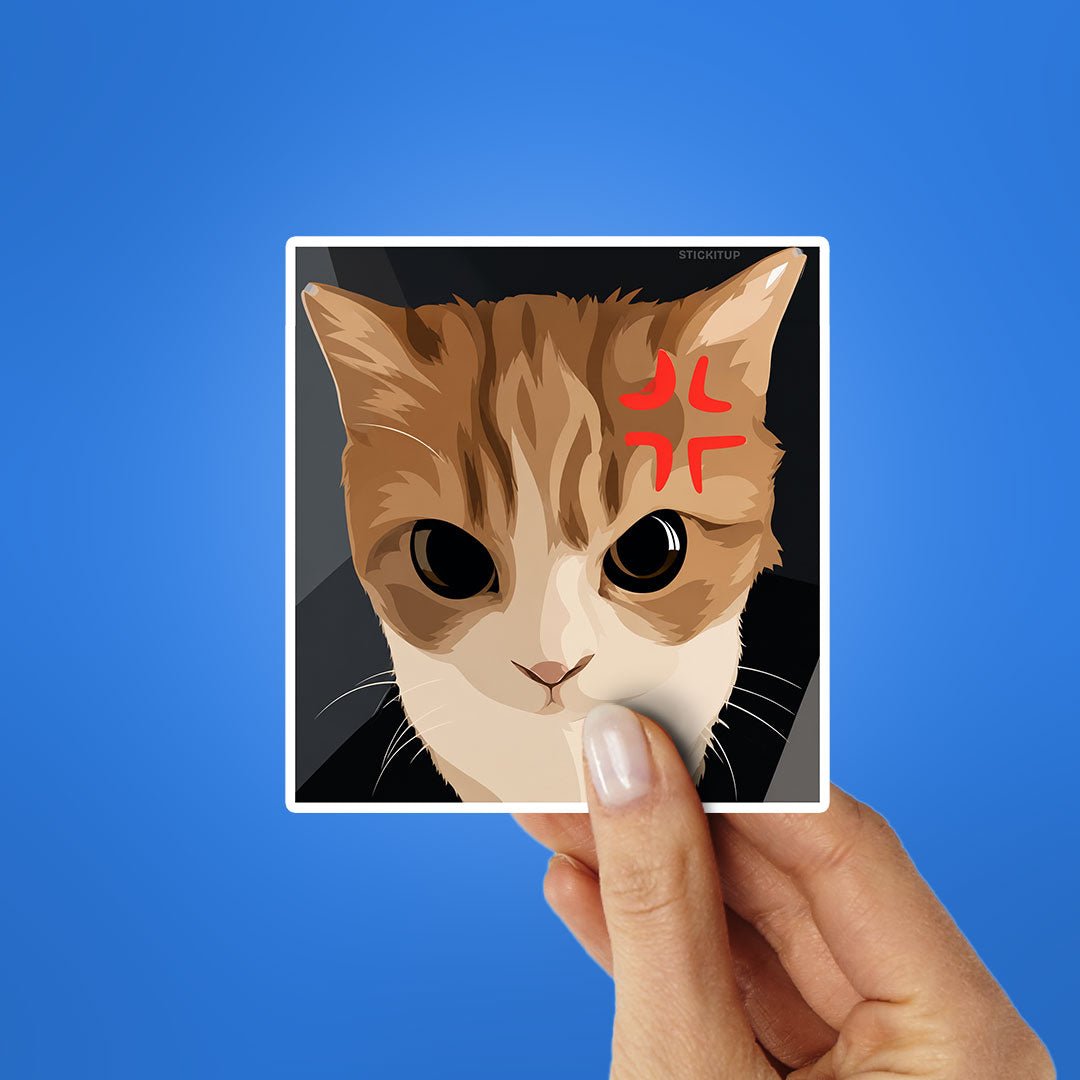 Angry Cat Meme Sticker - Stickers | STICK IT UP