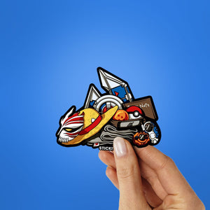 Anime Collection Sticker waterproof vinyl decal for laptop, bike, car & bottle