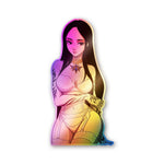 Anime Girl Long Hair Holographic Stickers - Holographic stickers | STICK IT UP