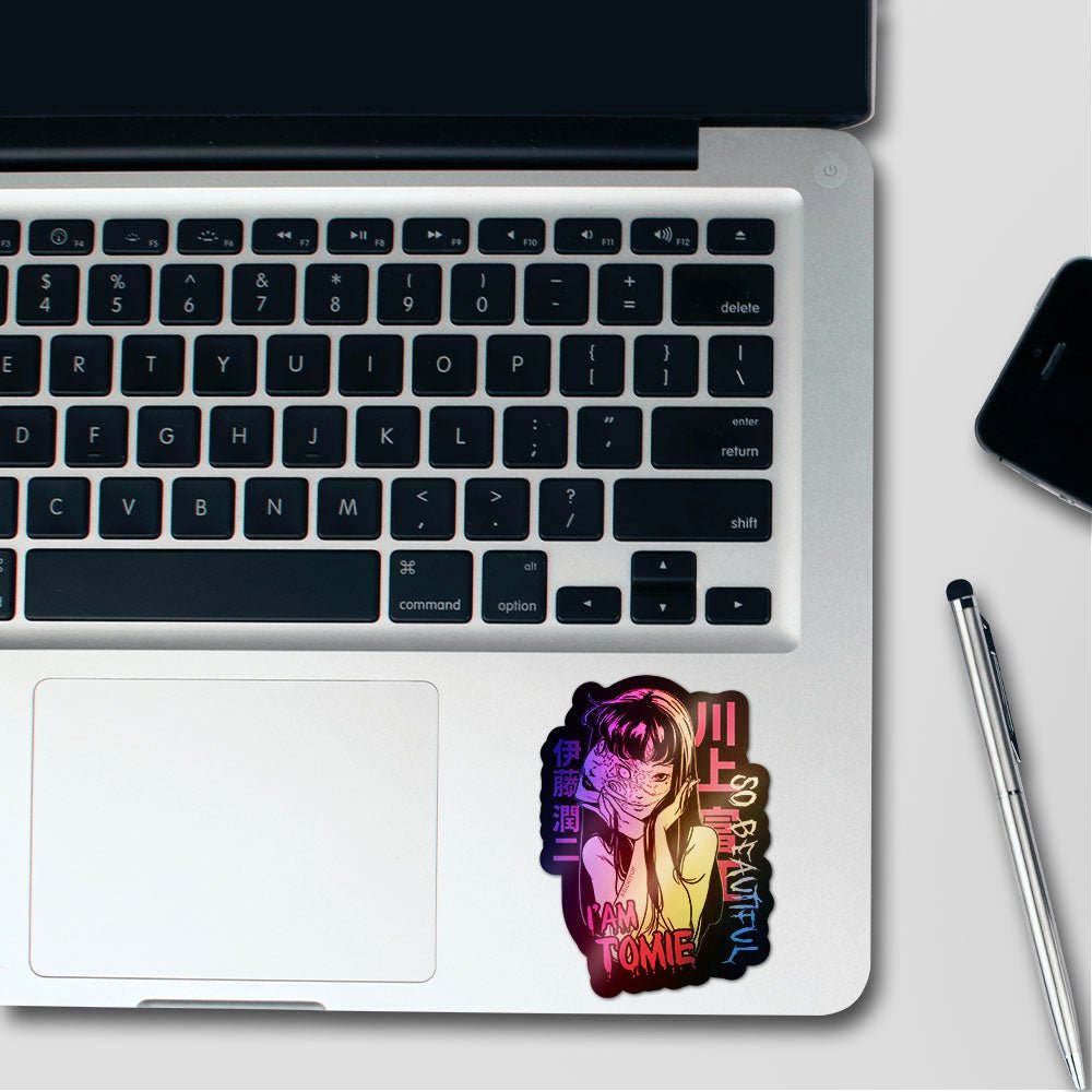 Anime Girl Pink Fomo Holographic Stickers - Holographic stickers | STICK IT UP