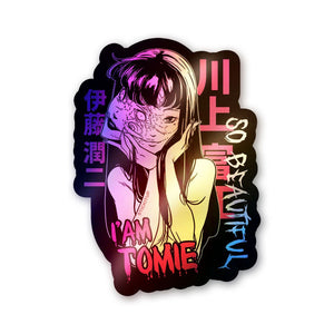Anime Girl Pink Fomo Holographic Stickers - Holographic stickers | STICK IT UP