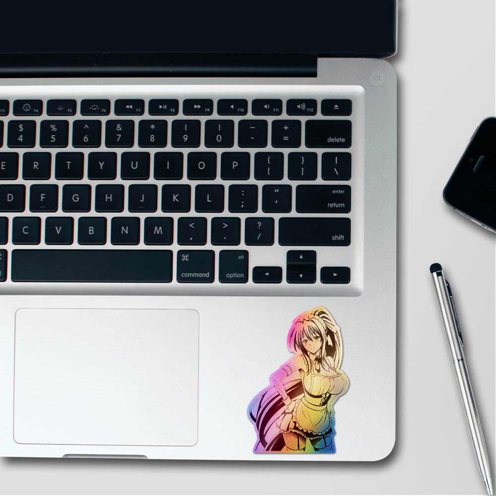 Anime Girl Pose Holographic Stickers - Holographic stickers | STICK IT UP