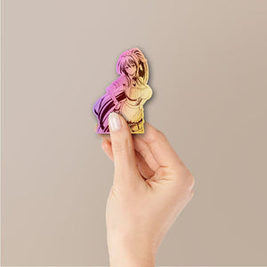 Anime Girl Pose Holographic Stickers - Holographic stickers | STICK IT UP