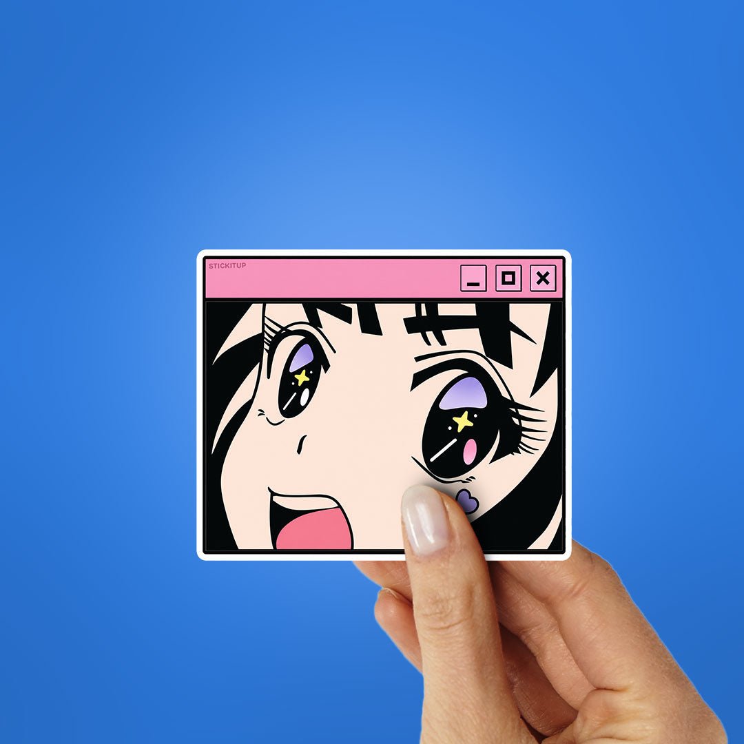 Anime Girl Window Sticker - Stickers | STICK IT UP